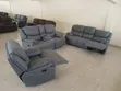 6-Seater Recliner Sofa Set - Dark Finish - 3