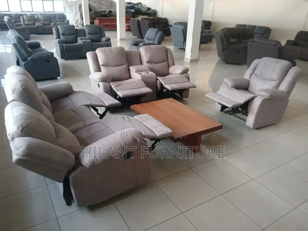 Stylish Elegant Six-Seater Reclining Sofa - 1