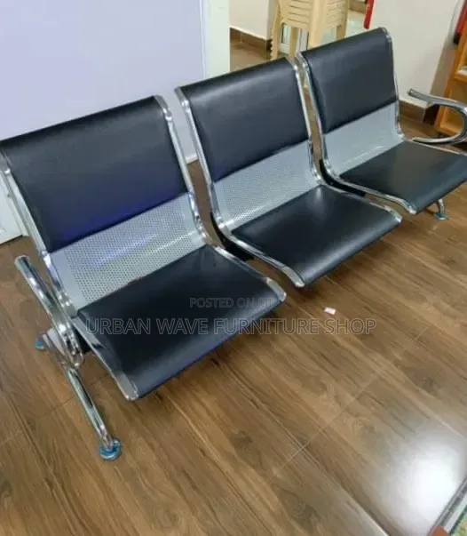 3 Seater Link Chairs - Brand New - 1