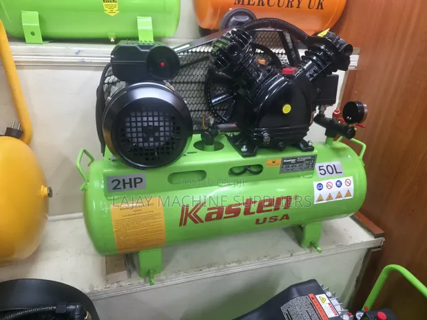 Kasten USA Compressor ya Hewa ya Lita 50, 2HP Inayotumia Belt - 1