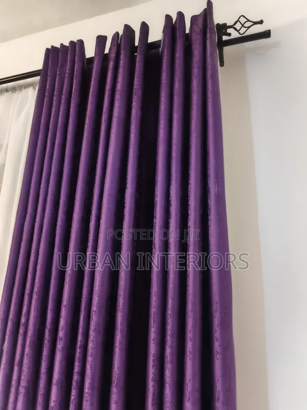 Quality Purple Curtains - Stitched Per Meter - 1