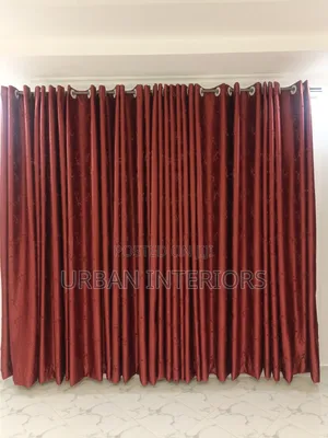 Modern Wine Red Curtains