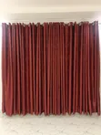 Modern Wine Red Curtains - 2