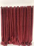 Red Grey Blackout Curtains - 2