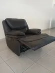 Kiti cha Kujirembesha cha 1-Seater Mpya - Kitambaa Nyeusi - 3
