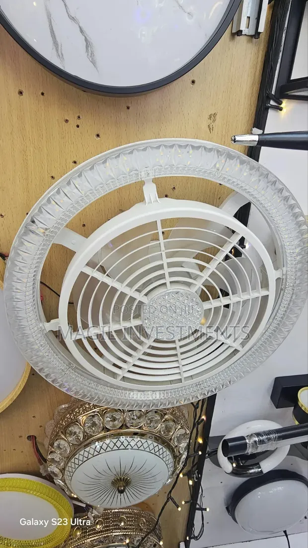 Chandelier Ceiling Light with Fan - 1