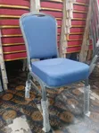 Blue Fabric Banquet Chair - Heavy-Duty Conference Event Chair - 1