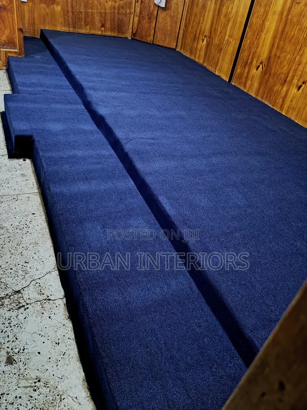 Navy Blue Wall-to-Wall Carpet - Affordable Prices - 1