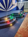 Carpeti ya Bluu ya Premium na Usakinishaji na Taa - 1