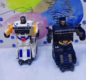 Gari la Polisi la Robot - Nyeupe na Bluu