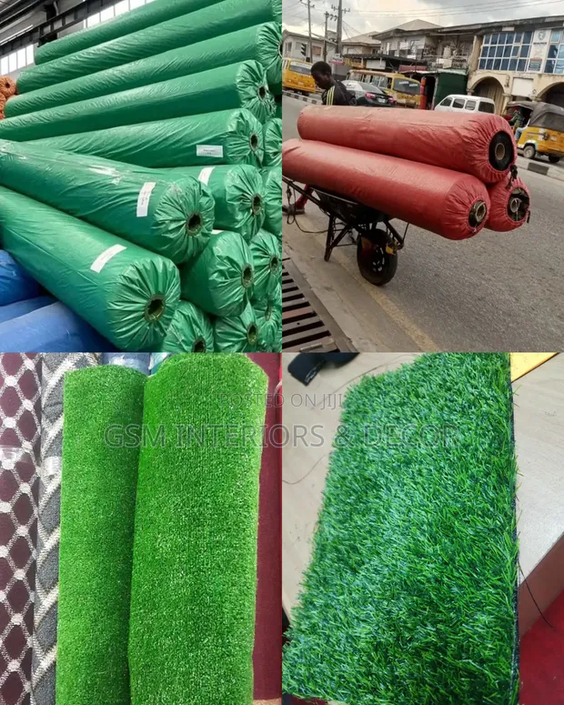 Artificial Green Grass Carpets - Wholesale Rolls - 1
