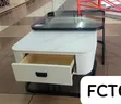 2-in-1 Square Glass Cocktail Tables - 1
