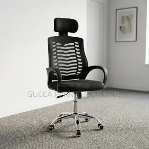 Kiti cha Katibu chenye Headrest Kinachozunguka - Kipya Kabisa