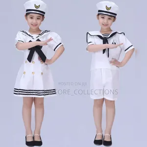 Mavazi ya Cosplay ya Watoto ya Marine Hostess & Sailor