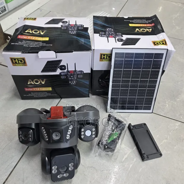 V380 AOV 4G Solar CCTV Camera with Night Vision - 1