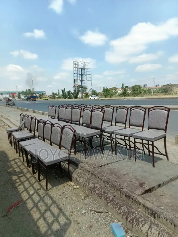Restaurant Grey Leather Chairs - 1