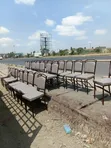 Restaurant Grey Leather Chairs - 2