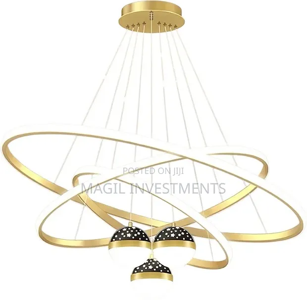 Modern Gold Ring LED Chandelier - 1