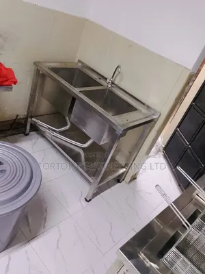 Commercial Stainless Steel Double Sink 1200mm x 600mm
