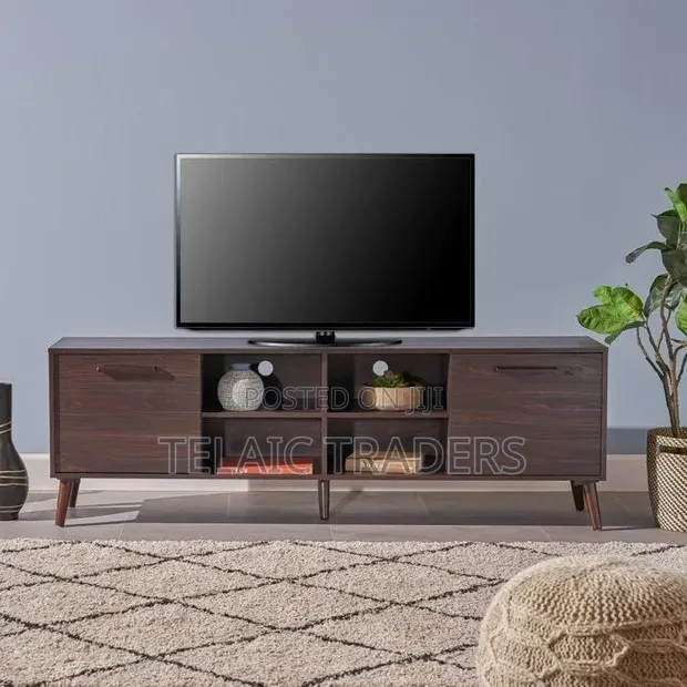 5ft TV Stand Dark Wall Nut Plus - 1