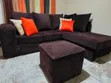 5-Seater L-Shaped Sofa with Ottoman - 1