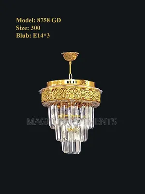 Elegant Gold Crystal Chandelier for Small Spaces