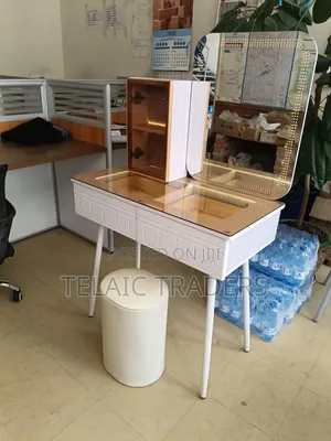 Brand New Glass Dressing Table with Glass Cover