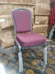 Maroon Fabric Banquet Chair - Heavy-Duty Conference Event Chair - 4