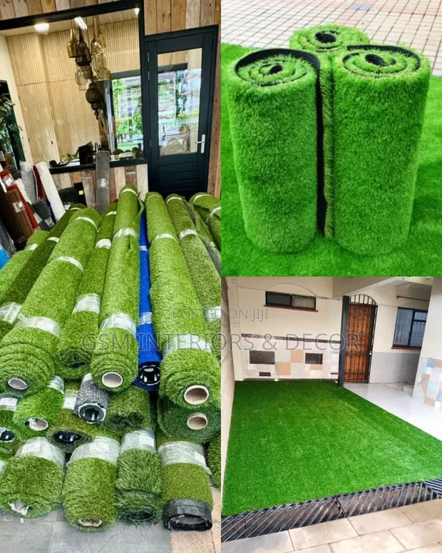 Artificial Green Grass Carpets - Fade Resistant - 1