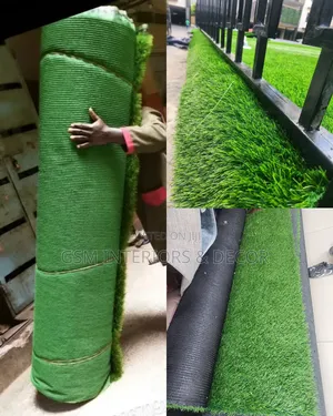 Magodoro ya Nyasi Bandia ya Kijani yenye Msingi wa Pole