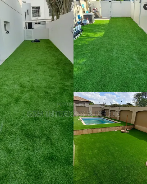 Artificial Green Grass Carpets for Indoor Installation - 1