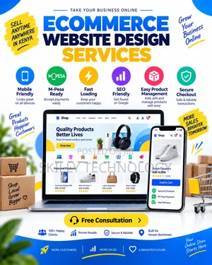 Ubunifu na Uundaji Tovuti za E-commerce Kenya