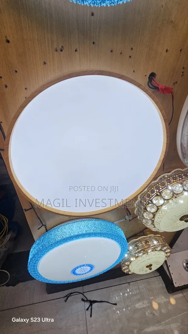 Mwangaza wa Dari wa LED wa Mbao - 1