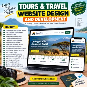 Ubunifu na Uundaji Tovuti za Utalii na Safari