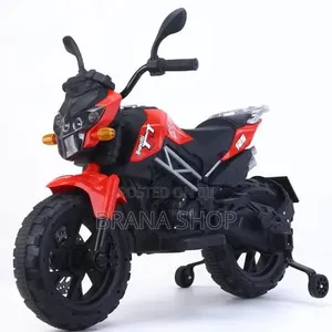 Pikipiki ya Umeme ya Watoto 12V - Nyekundu/Nyeusi