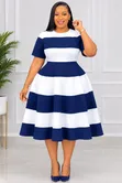 Fit-and-Flare Midi Dress - 3