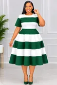Fit-and-Flare Midi Dress - 4