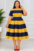 Fit-and-Flare Midi Dress - 5