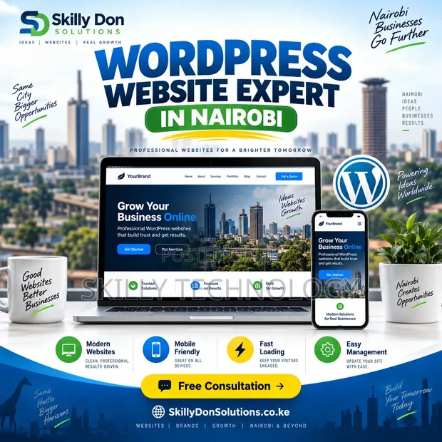 Mtaalamu wa Tovuti za WordPress Nairobi - 1