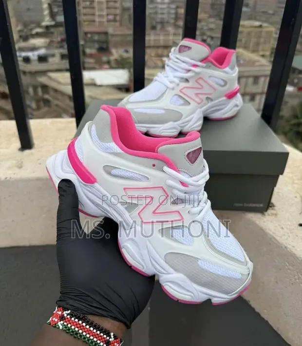 New Balance NB 9060 Lavender White/Fuschia Pink Women's Sneakers - 1