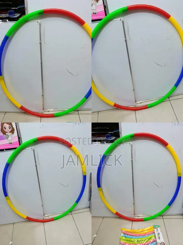Hula Hoop za Rangi Zilizounganishwa - Seti ya Vipande 8 - 1
