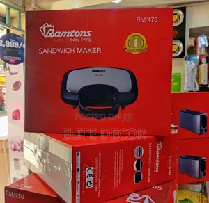 Ramtons Sandwich Maker RM/478 - 2 Slice Non-Stick