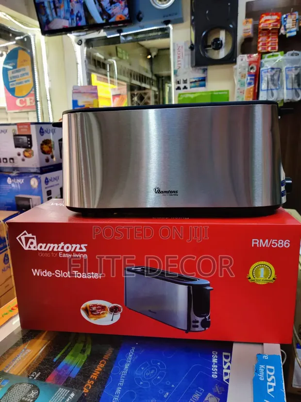 Ramtons 2-Slice Wide Slot Toaster RM/586 – 1000W - 1