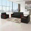 Seti ya Sofa ya Ngozi ya Executive ya Viti 5 kwa Ofisi - 1