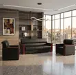Seti ya Sofa ya Ngozi ya Executive ya Viti 5 kwa Ofisi - 3