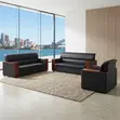 Seti ya Sofa ya Ngozi ya Executive ya Viti 5 kwa Ofisi - 4