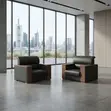Seti ya Sofa ya Ngozi ya Executive ya Viti 5 kwa Ofisi - 5