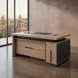 Executive 1600mm L-Extension Office Desk with Drawer - 2