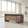Executive 1600mm L-Extension Office Desk with Drawer - 3