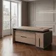 Executive 1600mm L-Extension Office Desk with Drawer - 4